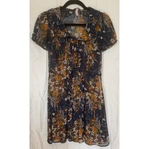 Ruffled Floral Dress- Size Medium